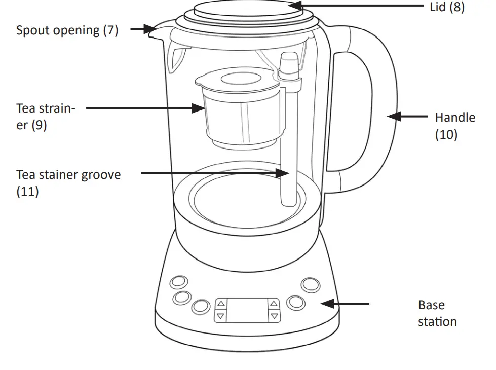 arendo 304350 Electric Water Kettle - Product details2