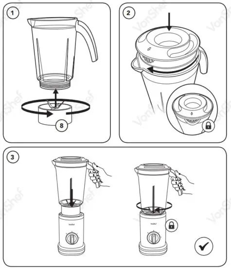 VonHaus 2013124 4 In 1 Blender - BLENDING