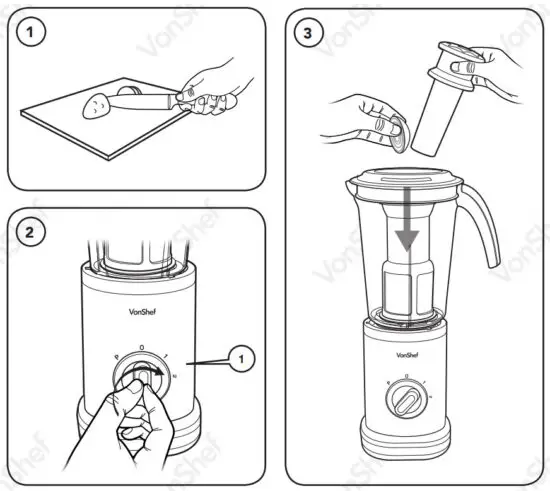 VonHaus 2013124 4 In 1 Blender - OPERATION