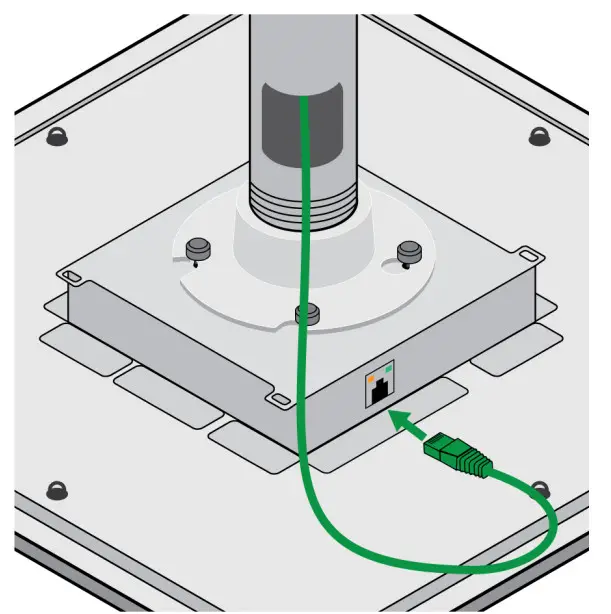 SHURE A900 PM Pole Mount Kit for Ceiling Array Microphones - Ethernet cable