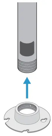 SHURE A900 PM Pole Mount Kit for Ceiling Array Microphones - VESA bracket