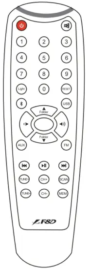 F D F380X 2 1 Computer Multimedia Speaker - Remote control