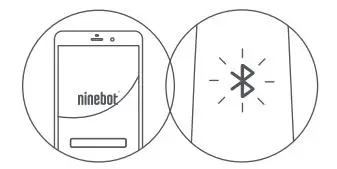 ninebot Electric Scooter with LED Light, Powerful and Portable User Manual - Click Device Search Vehicle to connect to your S-Max