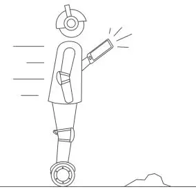 ninebot Electric Scooter with LED Light, Powerful and Portable User Manual - DO NOT use a mobile phone or wear earphones when riding