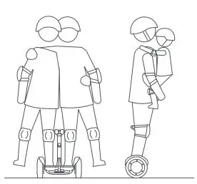 ninebot Electric Scooter with LED Light, Powerful and Portable User Manual - For one rider only