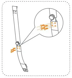 ninebot Electric Scooter with LED Light, Powerful and Portable User Manual - Insert the LeanSteer’s upper section into the lower section