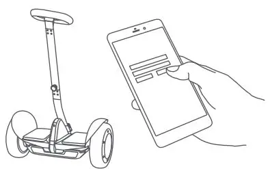 ninebot Electric Scooter with LED Light, Powerful and Portable User Manual - Install the App and register or log in