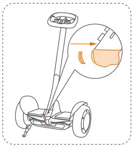 ninebot Electric Scooter with LED Light, Powerful and Portable User Manual - Secure the cap