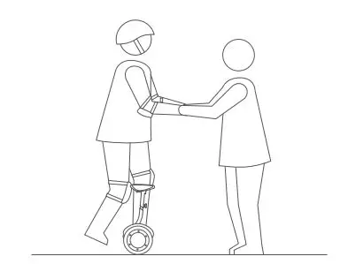 ninebot Electric Scooter with LED Light, Powerful and Portable User Manual - Slowly transfer your weight onto the X-Max