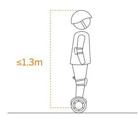 ninebot Electric Scooter with LED Light, Powerful and Portable User Manual - The rider must be more than 1.3 m in height and 40 kg in weight.