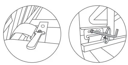 ninebot Electric Scooter with LED Light, Powerful and Portable User Manual - Tighten the nut and the four bolts