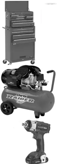 Clarke CAT204 3 4 Inch Air Impact Wrench - 10