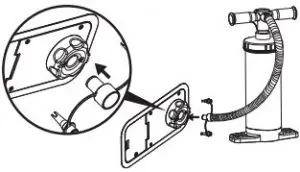 Inflate with Hand Pump inductions