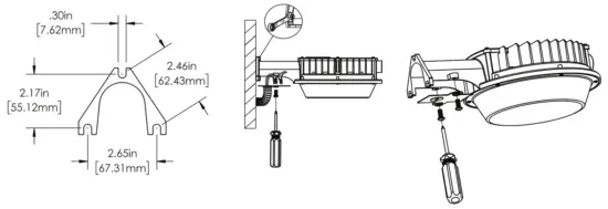 SUPER BRIGHT LEDS DDAL SW3B60 Field Selectable Wattage and CCT LED Dusk to Dawn Area Light - fig 2