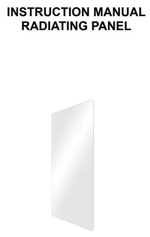 Towelrads Vetro Electric Glass Infrared Designer Radiator 1063 x 532mm Instruction Manual