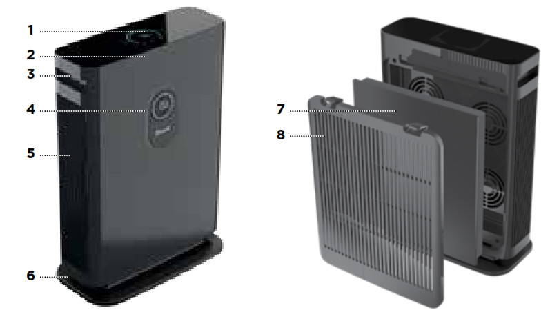 Shark Air Purifier 4 -- Parts