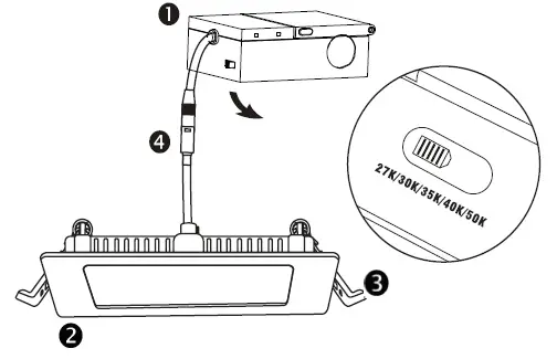 Maxxima-MRL-S40905S-4-Inch-and-6-Inch-Square-5CCT-Slim-LED-Flat-Panel-fig1