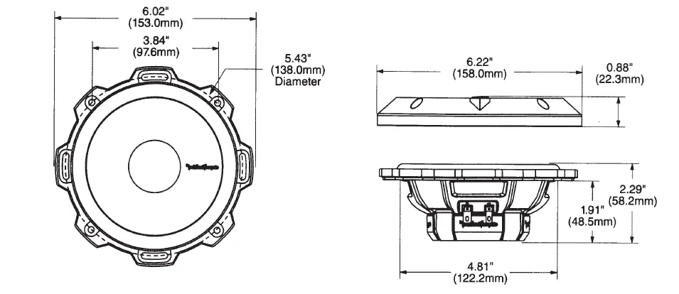 Rockford Fosgate P152-S Component Speakers 02