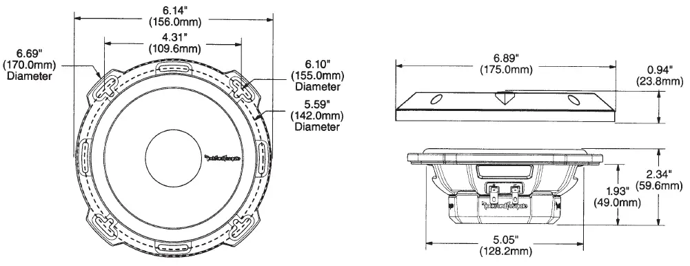 Rockford Fosgate P152-S Component Speakers 03