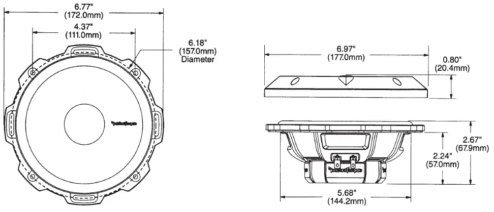 Rockford Fosgate P152-S Component Speakers 05