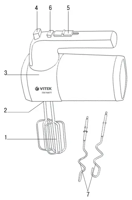VITEK-VT-1400-700-Watts-Mixer-fig-1