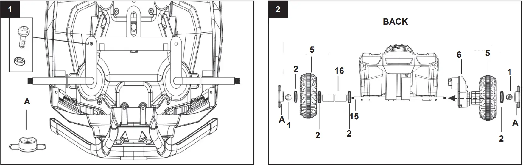 JAMARA 460865 Ride On Mini Quad Runty Kids Toys - fig 2