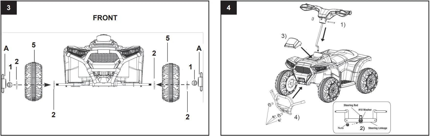 JAMARA 460865 Ride On Mini Quad Runty Kids Toys - fig 3