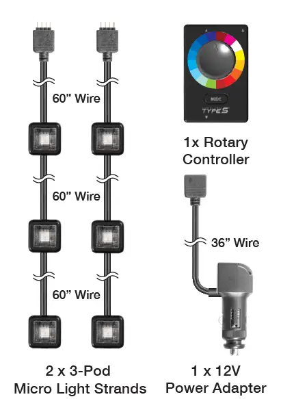 CaptureTYPE S ML-58381 Multi-Color Micro Light Kit fig 1