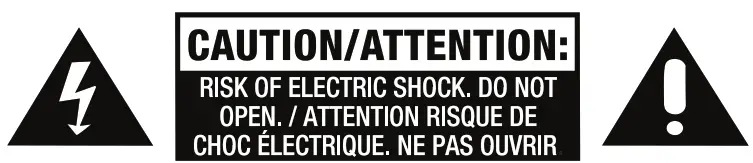 VICTROLA Premiere S1 Subwoofer - Caution and attention