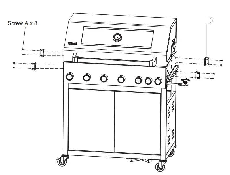 tepro-3316UK-6-Burner-Gas-BBQ-with-Infrared-Side and-Back-Burners-FIG20