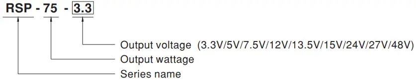 MEAN WELL RSP-75 Series 75W Single Output with PFC Function Power Supply-fig8