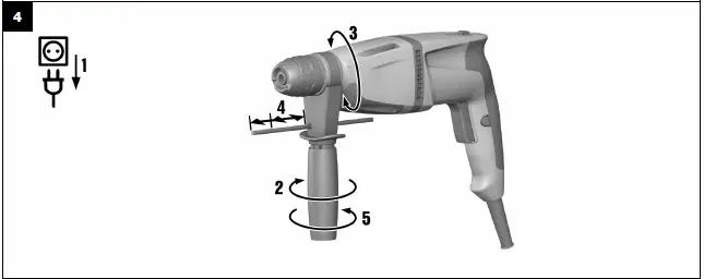 HILTI TE 1 Corded SDS Plus Rotary Hammer-4