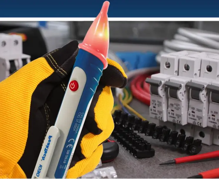 PeakTech 1030 AC Voltage Detector with Flashlight