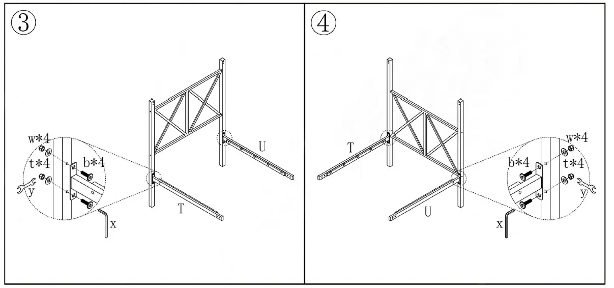 WestSky-747E-BK-Modern-Black-Frame-Meta-Twin-Size-Canopy-Bed-FIG-3