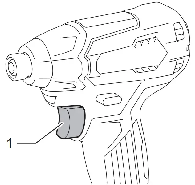 makita XDT15 Cordless Impact - Switch action2