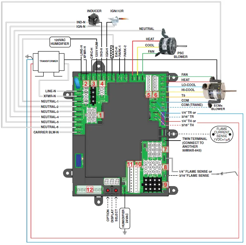 EMERSON-50M56X-843-Universal-Integrated-Single-Stage-120V-Hot-Surface-Ignition-Control-Kit-fig-9