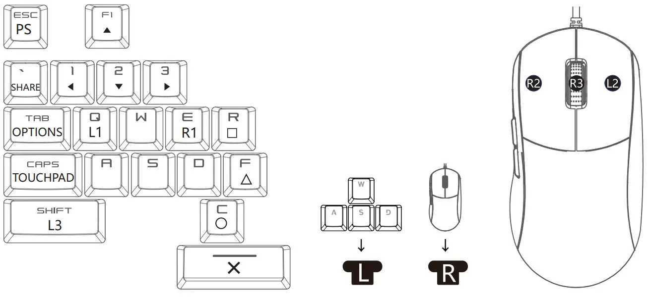 GAMESIR VX Aimbox Keyboard and Mouse Converter Adapter - fig