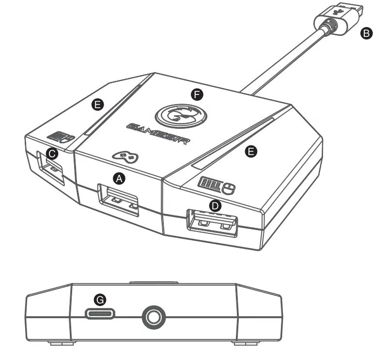 GAMESIR VX Aimbox Keyboard and Mouse Converter Adapter