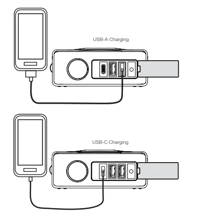 Cobra 1000A Jump Starter - chargingUSB 2