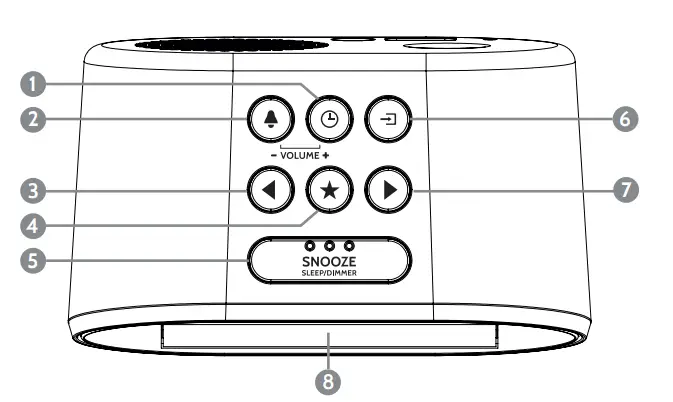 I-BOX 79264PI-17 Bedside Non-Ticking LED Backlit Alarm Clock-2
