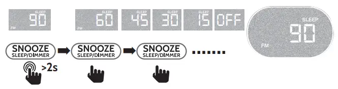 I-BOX 79264PI-17 Bedside Non-Ticking LED Backlit Alarm Clock-20