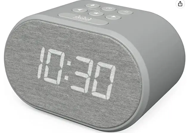 I-BOX 79264PI-17 Bedside Non-Ticking LED Backlit Alarm Clock-PRODUC T