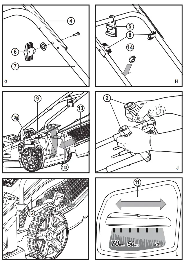 BLACK DECKER BEMW461BH Electric rotary mower 1400 W - Figure 2