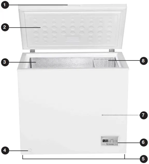 AKAI AK 198 CF 198L Digital Chest Freezer - Overview
