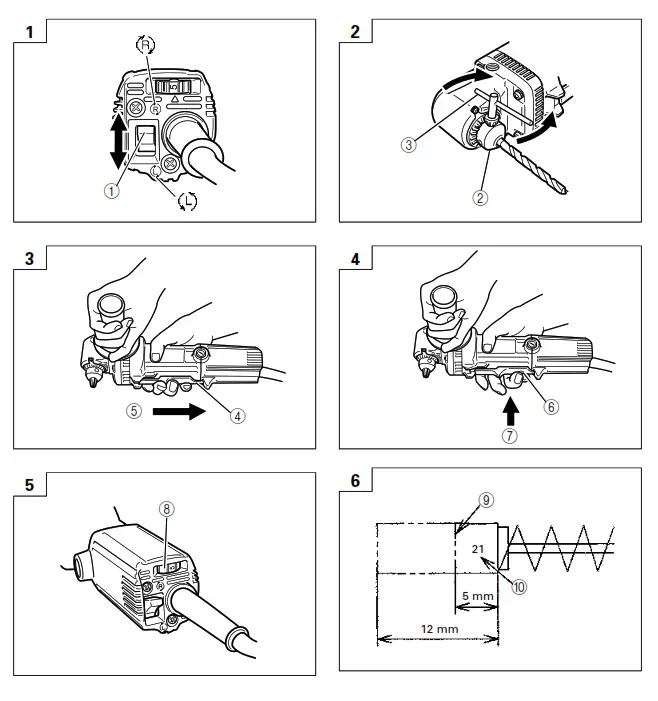 HiKOKI D 10YB Angle Drill - fig