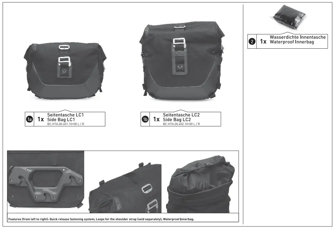 SW MOTECH BC HTA 11 509 20100 Legend Gear Side Saddlebag - fig 6