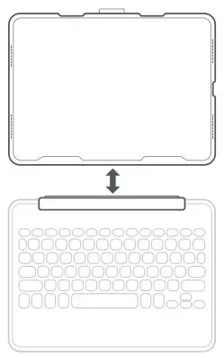 ZAGG ZKPIH Bluetooth Keyboard User Guide - Attaching and Detaching the Keyboard