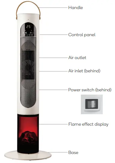 kogan-KASTHFP2KWA-Smarterhome-2000W-Tower-Heater-fig-2