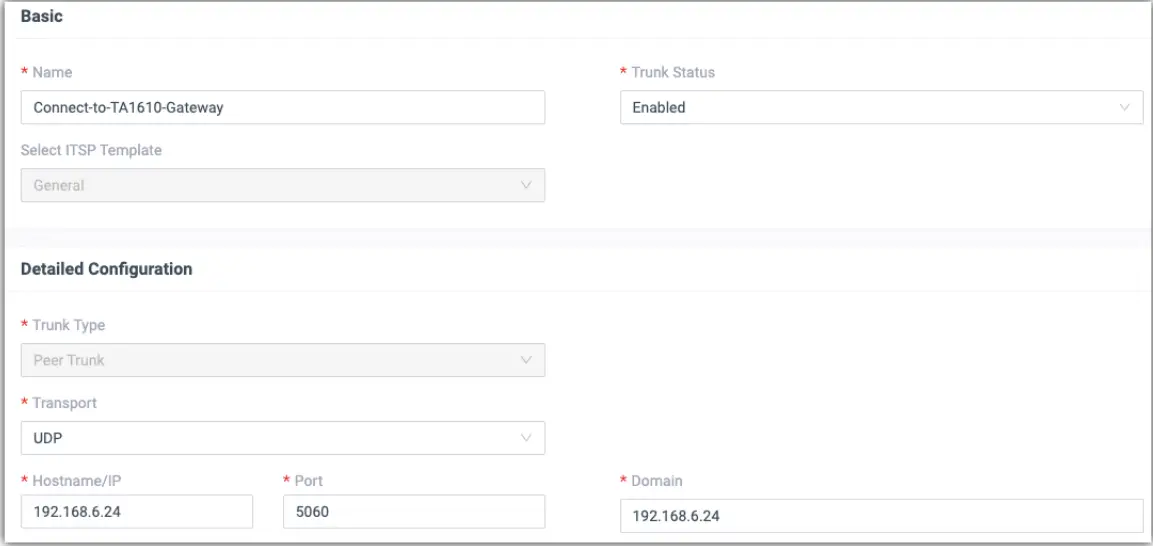 Yeastar TA FXO Gateway Integration Software - Figure 2