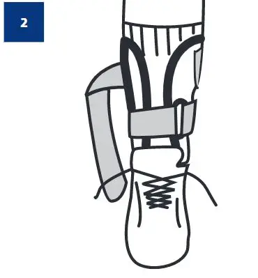 DJO Surround Ankle Brace Instruction Manual - Position shells on either side of ankle
